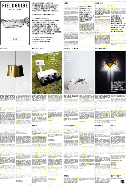 Space, inside pages
